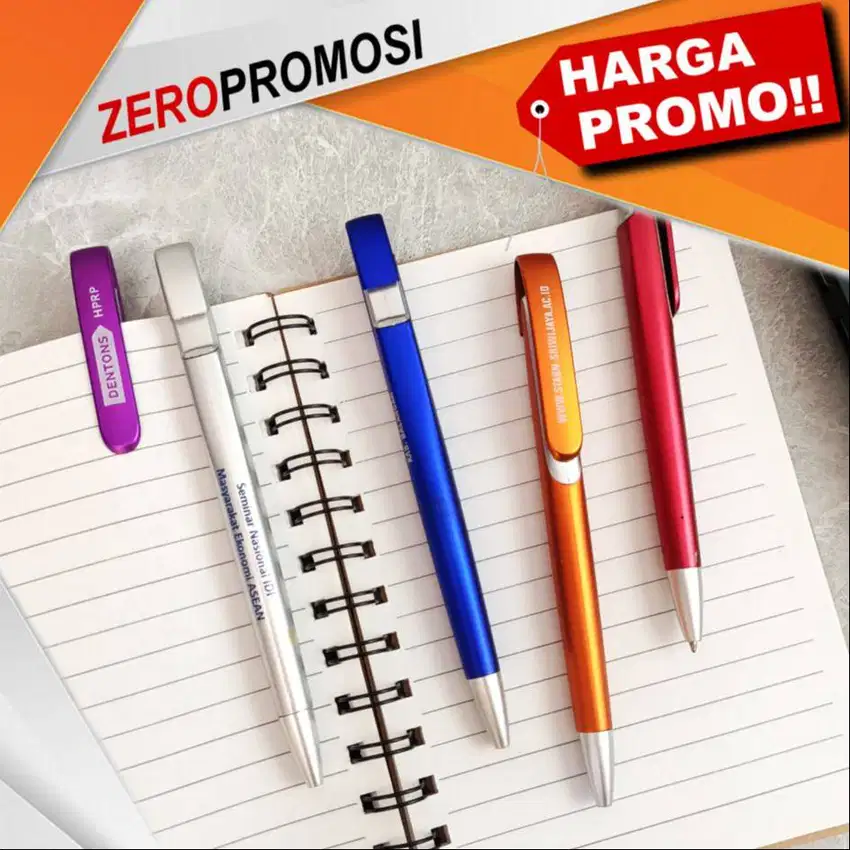 Souvenir Pulpen Plastik Cetak Logo