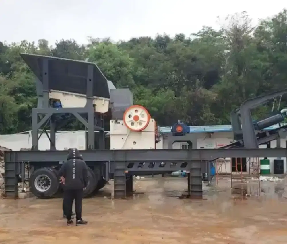 Mobile stone crusher set 400*600