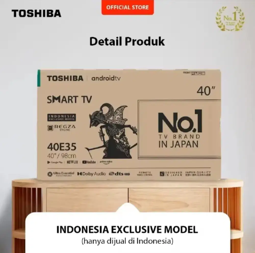 Toshiba Smart Android TV 40 inch 40E35NP New Segel