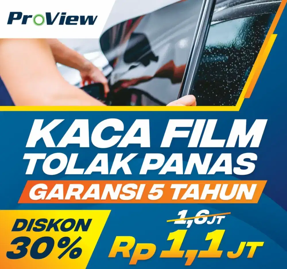 Kaca Film PROVIEW Tolak Panas Terang dari Dalam Garansi 5 Tahun