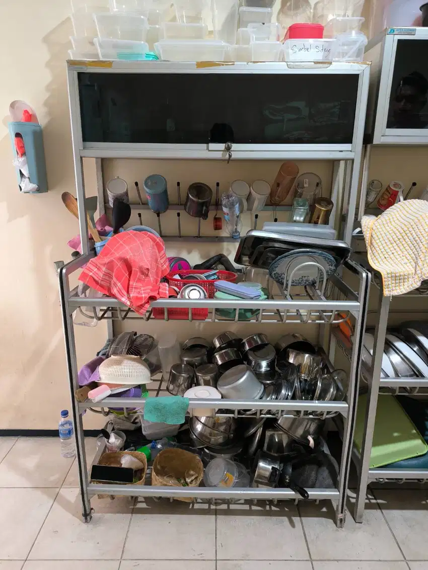 Rak piring Aluminium bekas