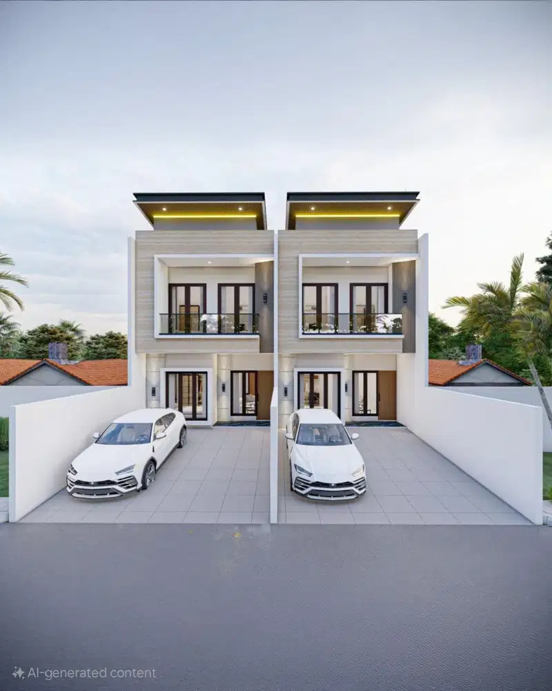 Rumah Baruk NEW MINIMALIS ROW 3 MOBIL Carport 2