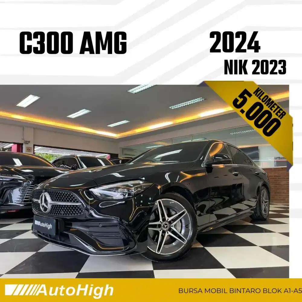DP10% [Km5.000] C300 AMG 2023 Black / E300 Reg 2024 #AUTOHIGH