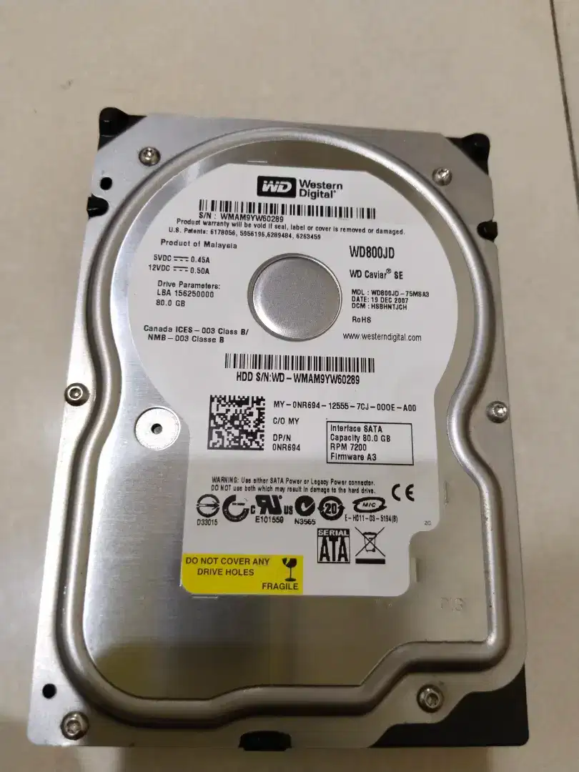 Hardisk WD Komputer PC