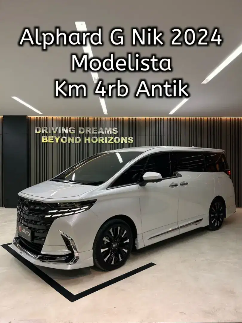 Alphard 2.5 G Modelista AT 2024 New Model Putih B1EMO Bensin