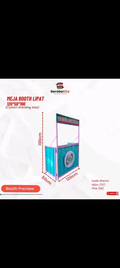 Booth Portable Lipat New