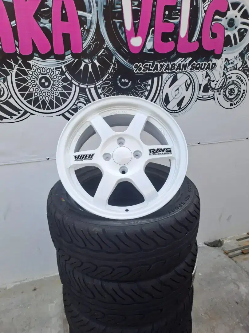 VELG TE37 R15X7 ET40 LEBAR 6.5 IN PCD 4X100