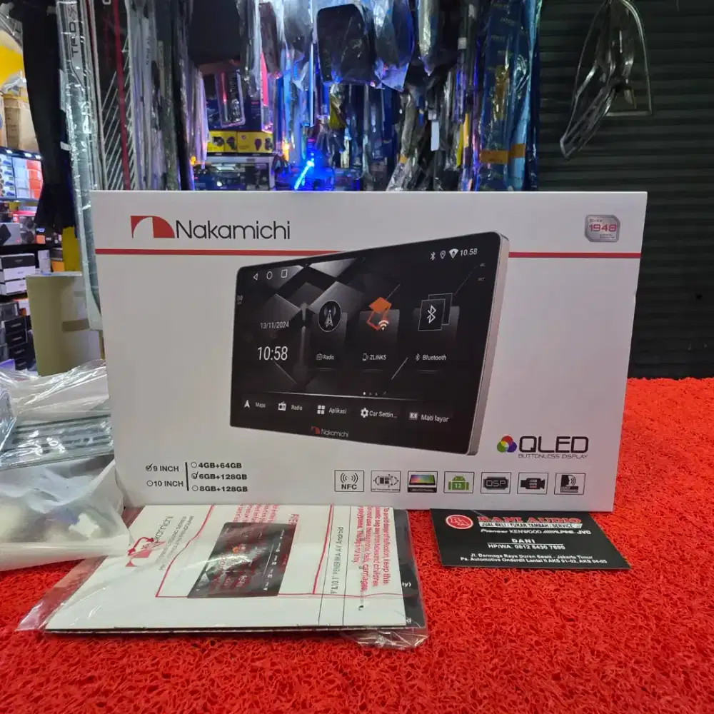 Head Unit Android Nakamichi NA3102i LEGEND SERIES MKIV 6GB+128GB 9 in