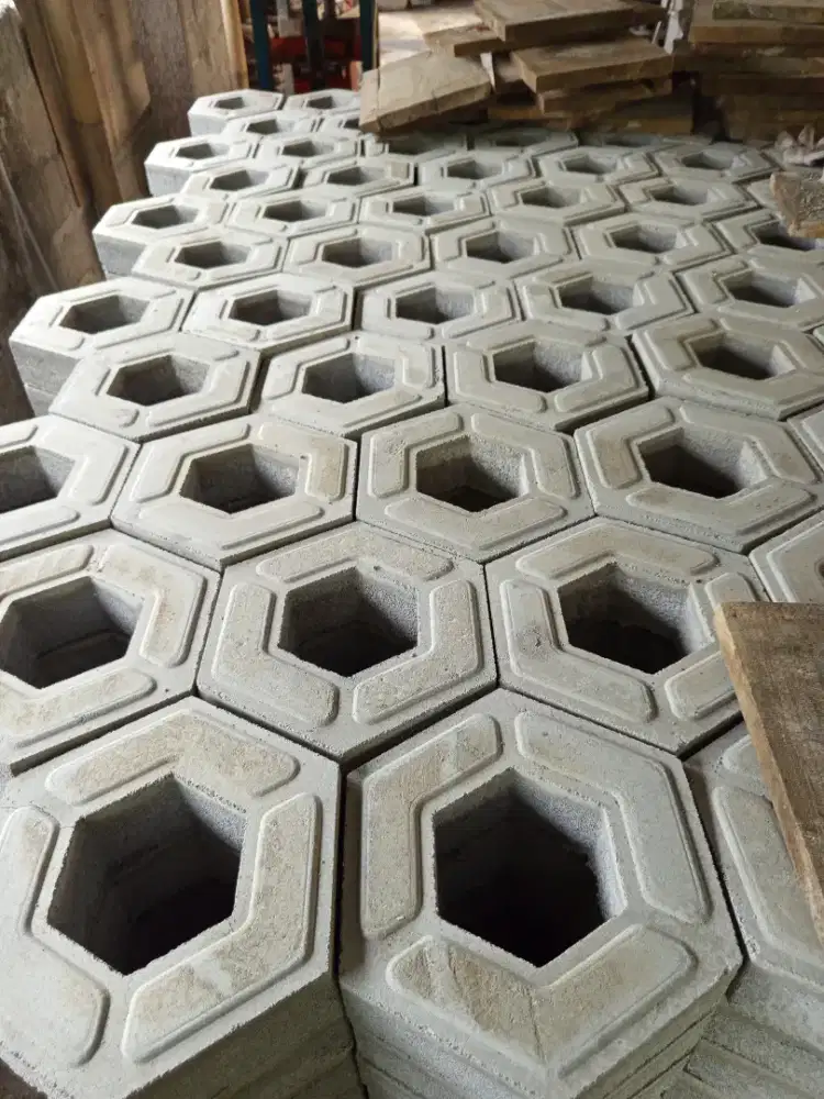 Gress Blok paving rumput