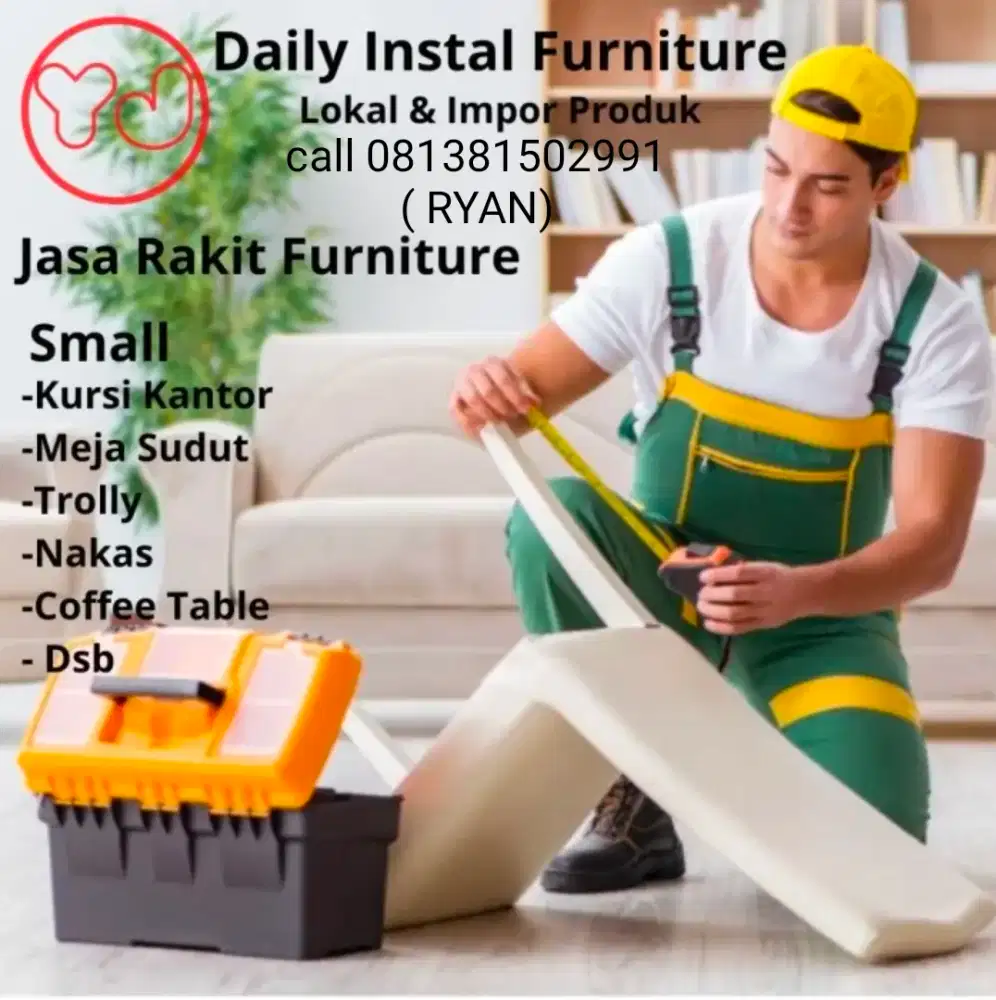 JASA CLEANING SERTA INSTSLASI FURNITURE ,BONGKAR PASANG