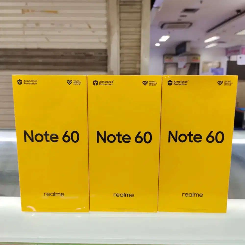 Realme Note 60 ram 6gb+8gb/128gb baru garansi resmi camera 32mp