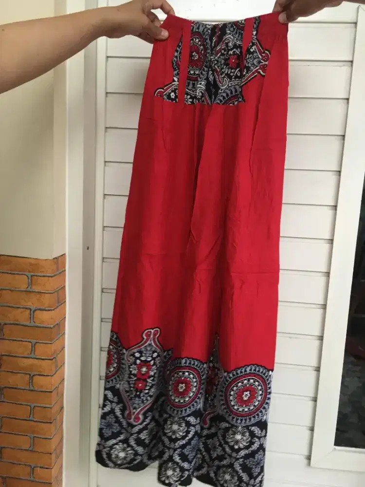 Rok corak bali merah | jual murah