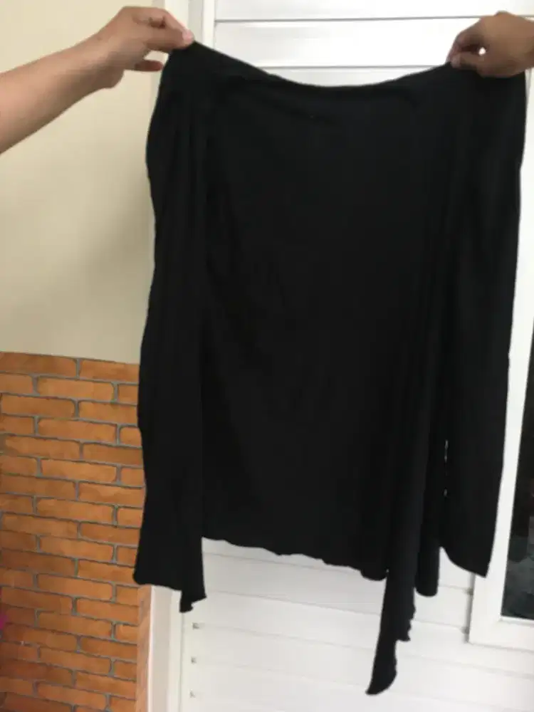 Cardigan outer hitam | baju murah | jual murah