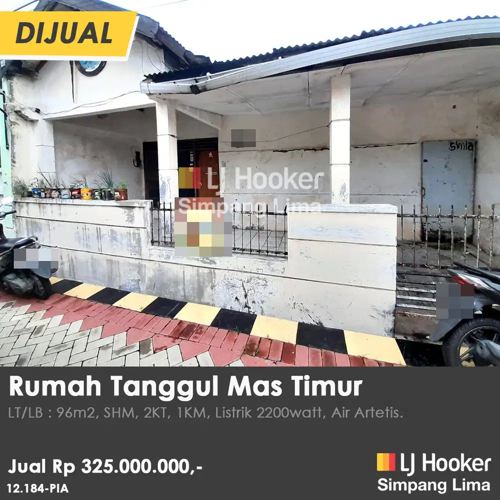 Rumah di Tanggul Mas, Semarang Dijual Murah Dekat SMK 10 Semarang