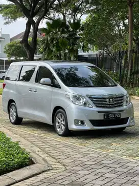 LOW KM 77rb!!! Toyota Alphard 2.4 G ATPM AT 2013 - Silver