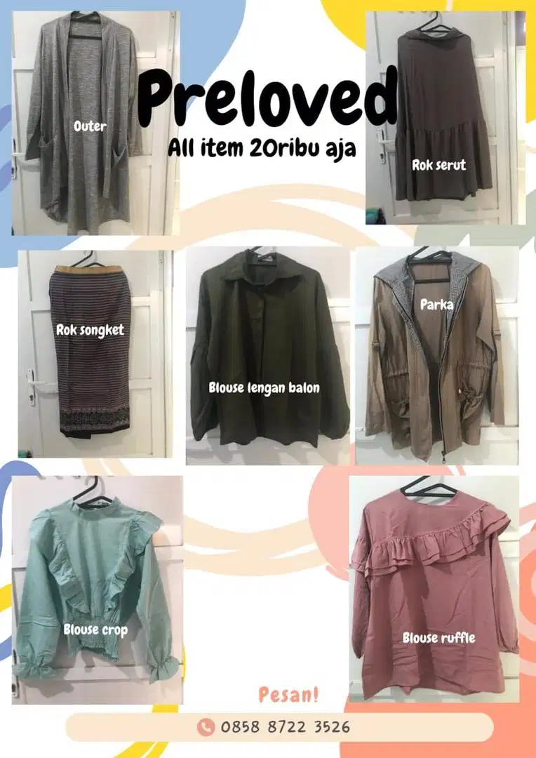 Preloved Pakaian Wanita Serba 25k