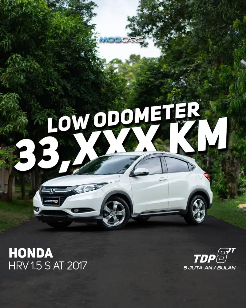 FREE E-TOLL 1 JUTA HRV S CVT MATIC AT 2017 HRV METIC AUTOMATIC MOBCARS