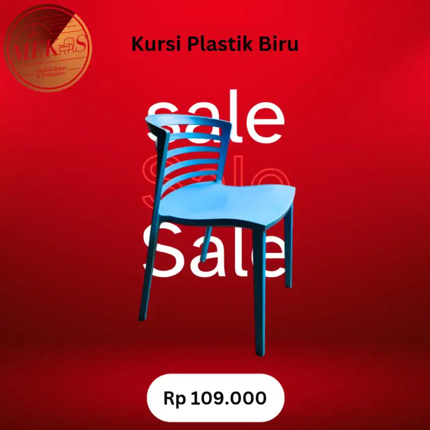 Kursi Plastik Biru