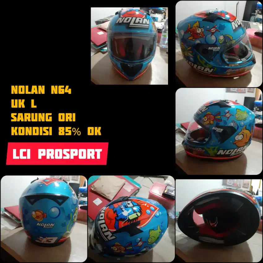 Jual helm nolan N64 seri aquamarin Gp