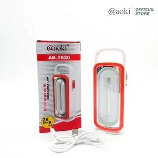LAMPU EMERGENCY 26SMD 8JAM USB DARURAT AOKI PORTABLE TAHAN LAMA