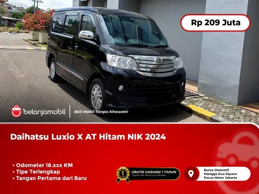 [ TIPE TERLENGKAP ] Daihatsu Luxio X AT Hitam NIK 2024/2025