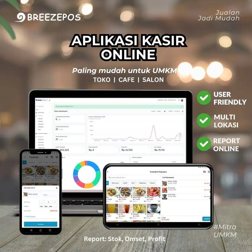 Aplikasi Porgram kasir HP/Tablet Android Online