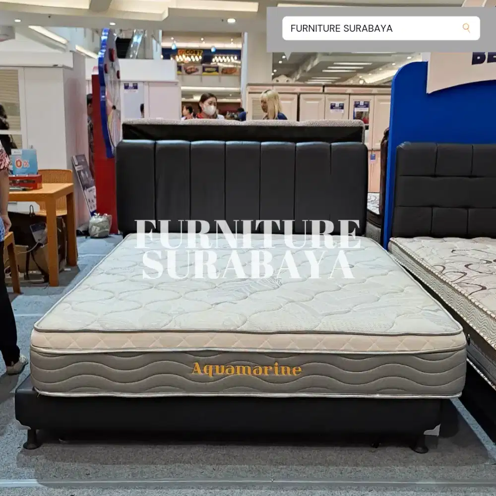 Tempat tidur plushtop olympic mewah busa spon putih 160x200 matras bed