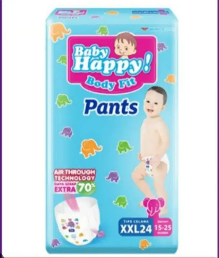 Pampers Baby Happy XXL ada 2 pich
