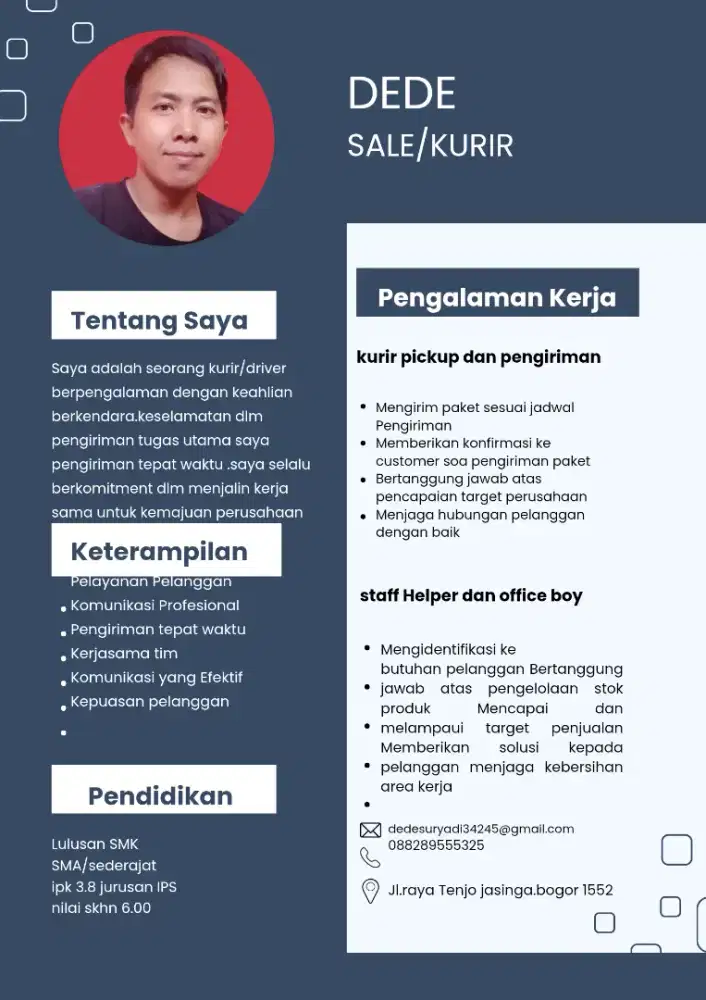 Sedang butuh pekerjaan