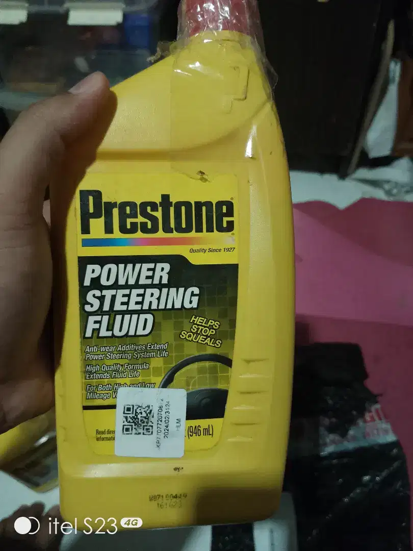 Oli Prestone power steering fluid