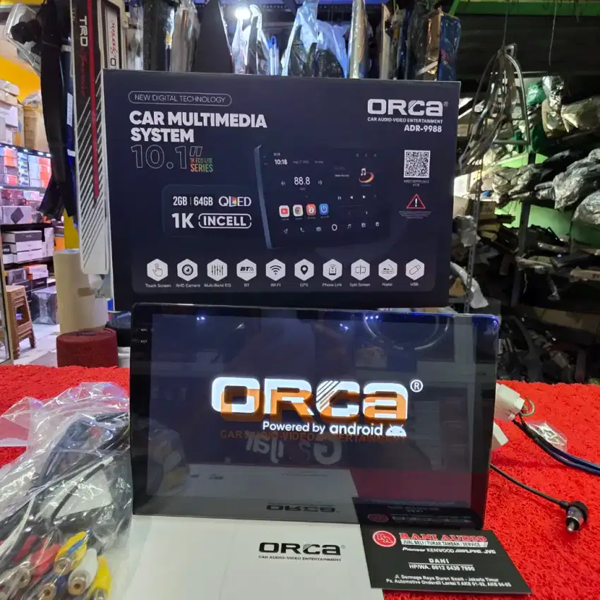 Head Unit Android ORCA ECO LITE SERIES ADR-9988 2GB+64GB QLED 10 in