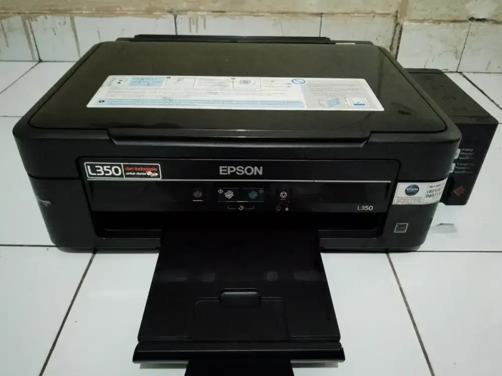 JUAL PRINTER EPSON L 350 PRINT SCAN COPY LIKE NEW NO MINUS TINGG