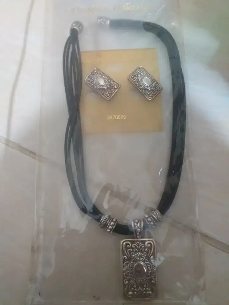 Set Kalung etnik Ukir
