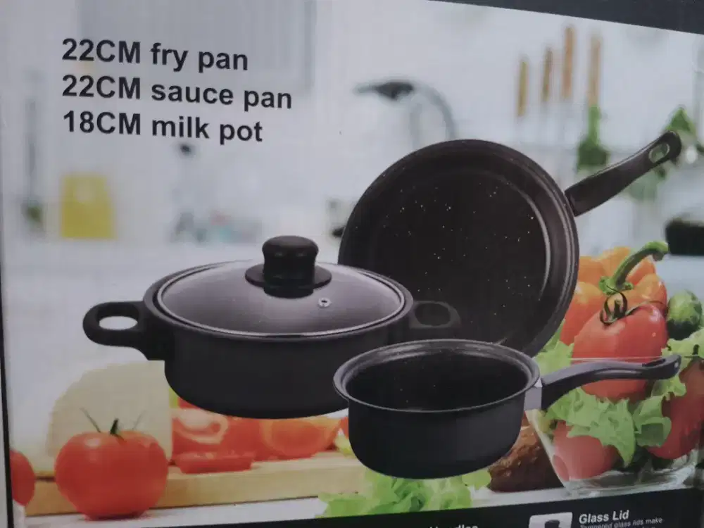 Panci wajan set 3pcs
