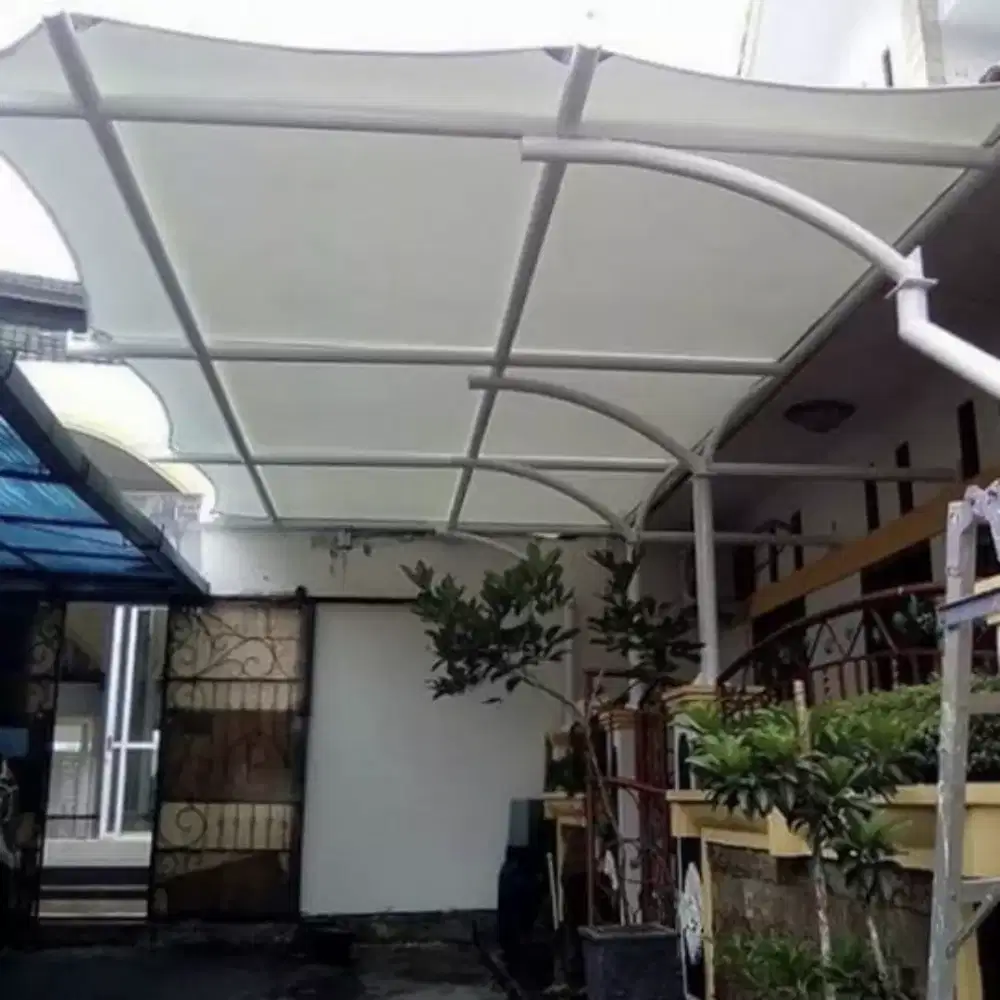 Pemasangan kanopi membran tenda berkualitas tinggi