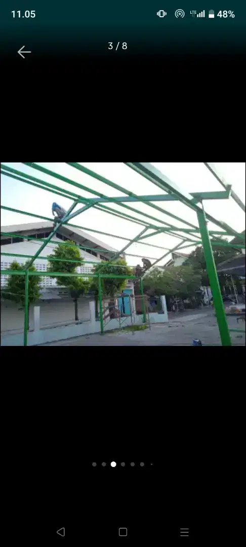 Rangka atap gudang pembuatan besi gudang