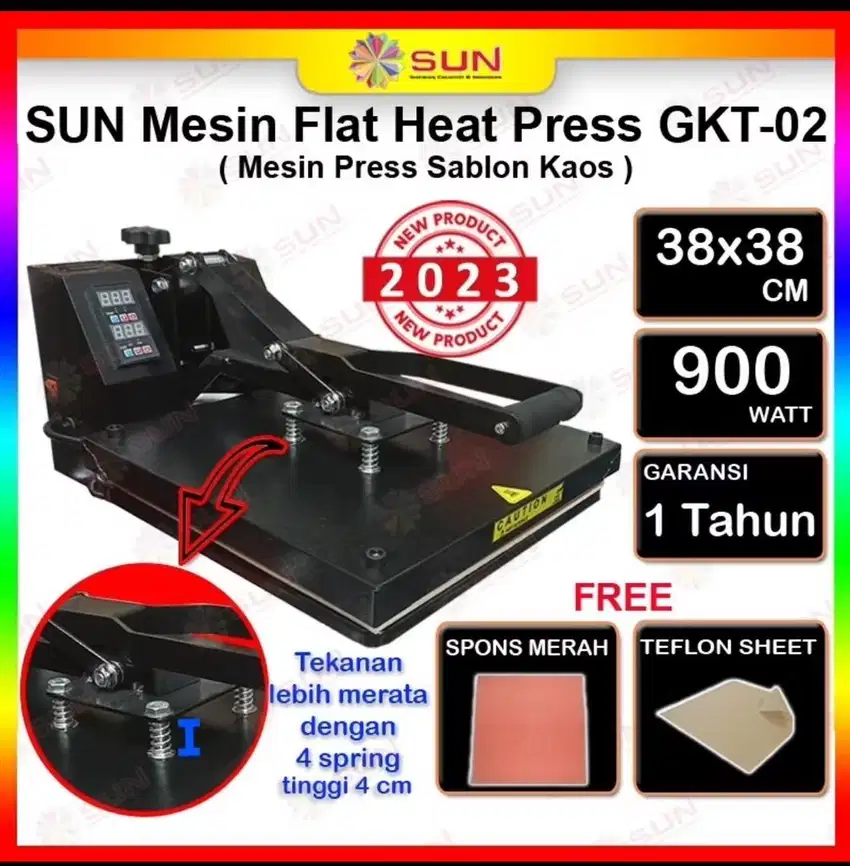 MESIN PRESS SABLON DTF