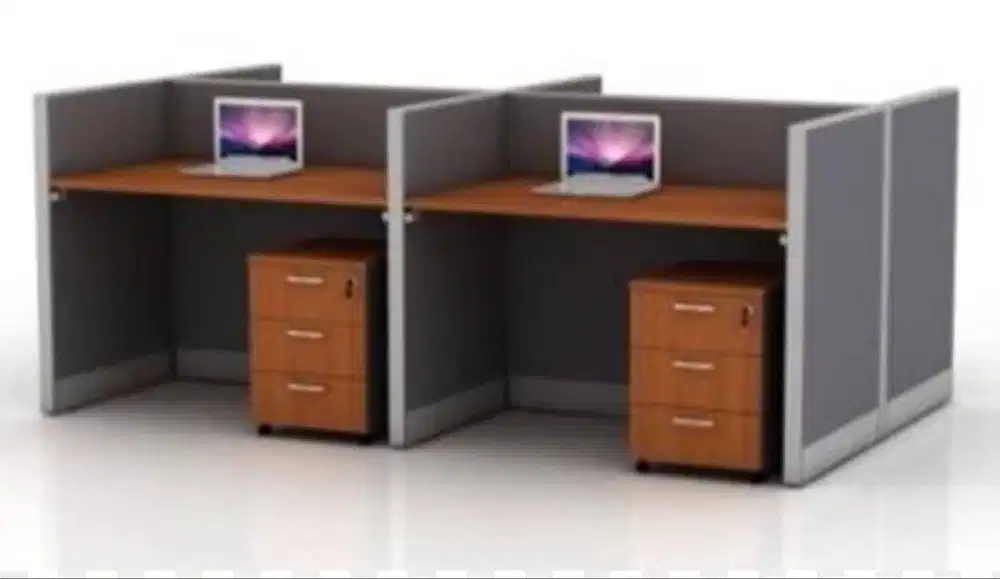 Partisi/Kubikel 4 staff hadap2an  STOKLAMA jual