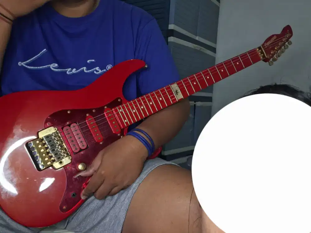 GITAR ELEKTRIK GUITAR ELECTRIC FERNANDES LA85-KK ( RED PEARL ) JAPAN