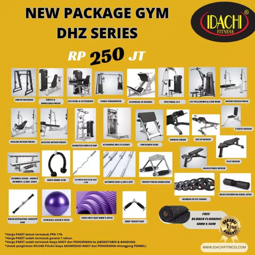 Paket gym 250jt seri DHZ