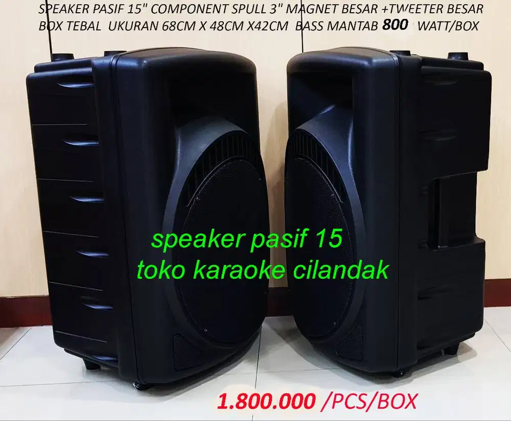 SPEAKER PASIF 15 COCOK UNTUK KARAOKE RESTORAN CAFE SENAM MASJID MUSHOL