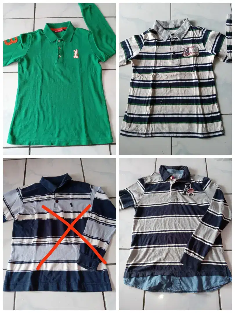 Aneka kaos anak 9-11th