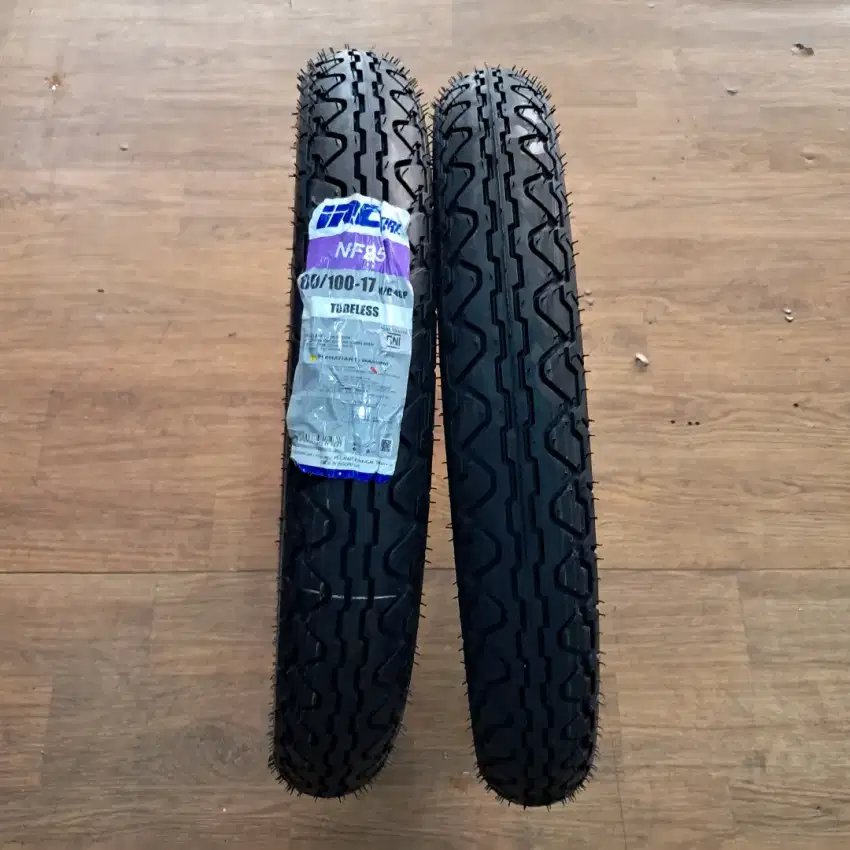 BAN IRC NF25 TUBELESS 80/100 -17 M/C 48P (READY STOK)