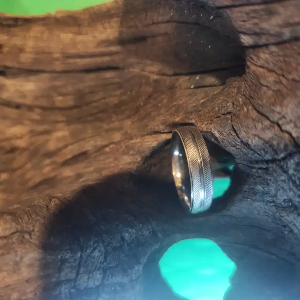 Cincin perak wanita Lapis emas 18k