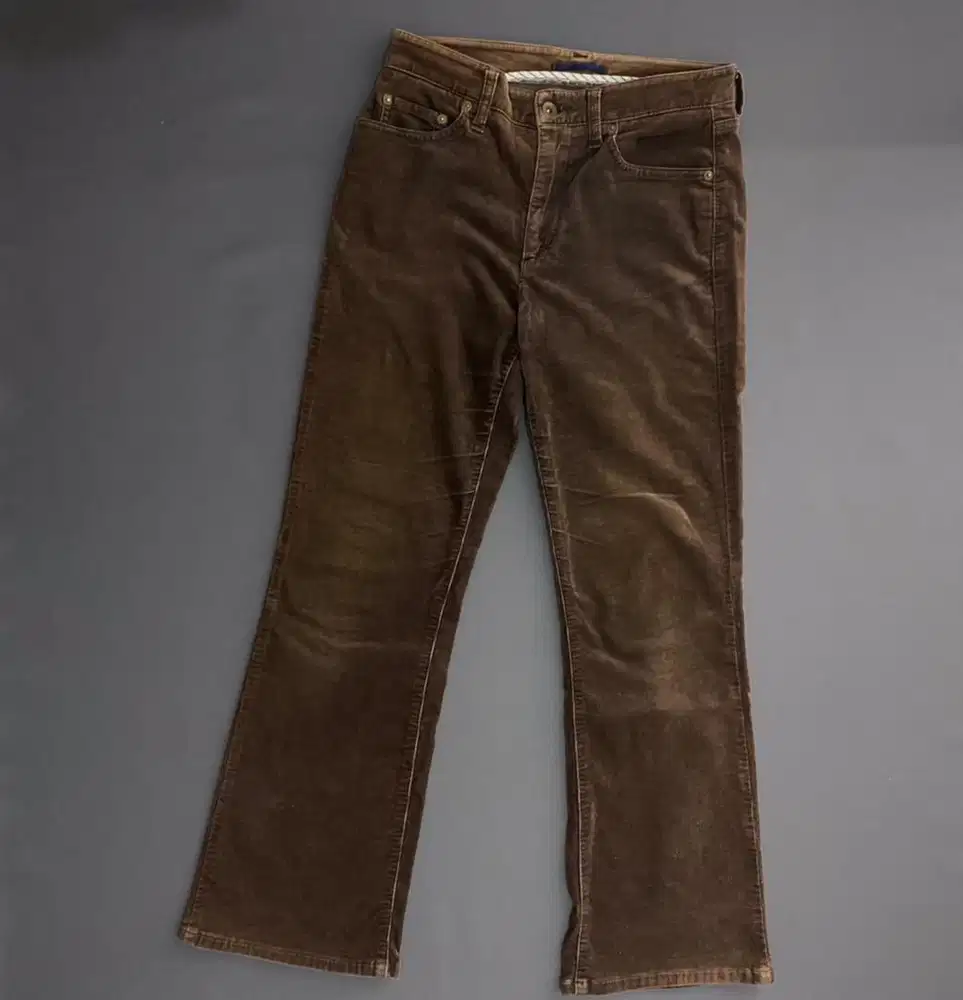 Uniqlo Japan Bootcut Brown Corduroy