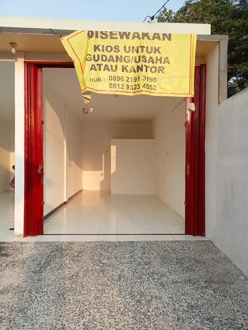Disewakan kios untuk usaha/gudang atau kantor