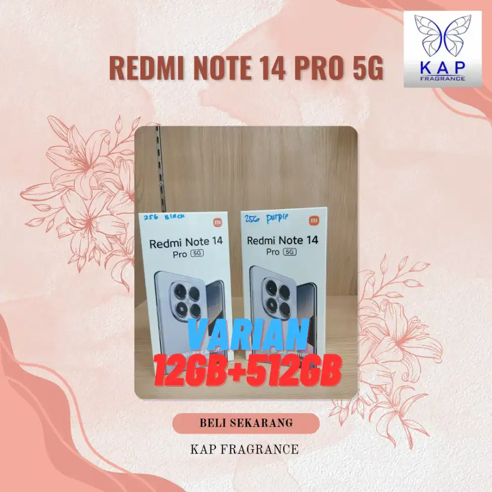 Xiaomi Redmi Note 14 Pro 5G Garansi Resmi 15 Bulan.