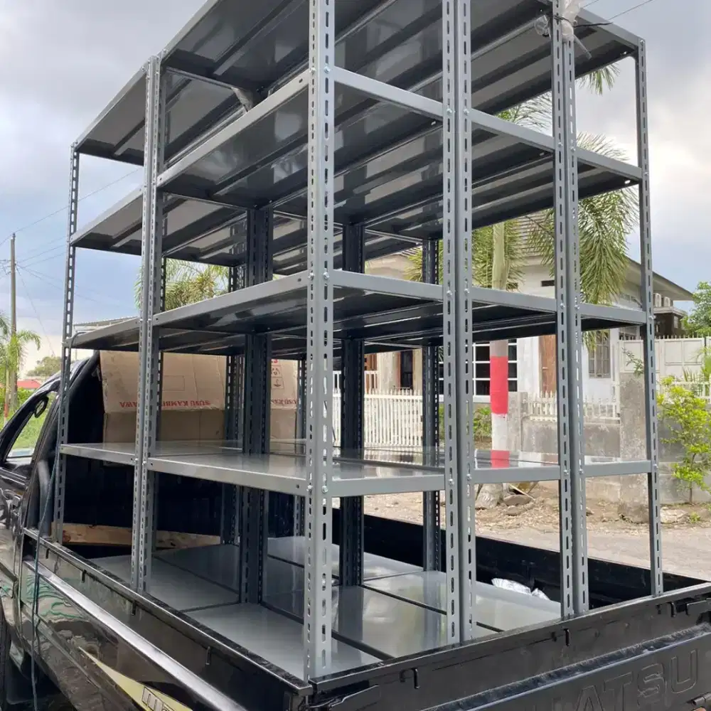 Rak Besi Siku Lubang Bergaransi Jogja READY BUKAN DROPSHIP