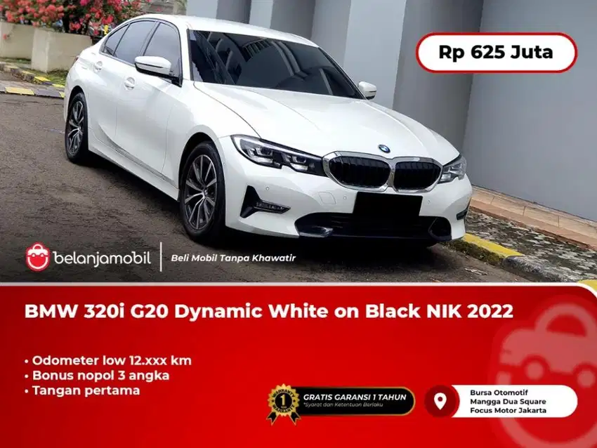 [LOW KM 12RB] BMW 320i 320 i G20 Dynamic White on Black 2022/2023