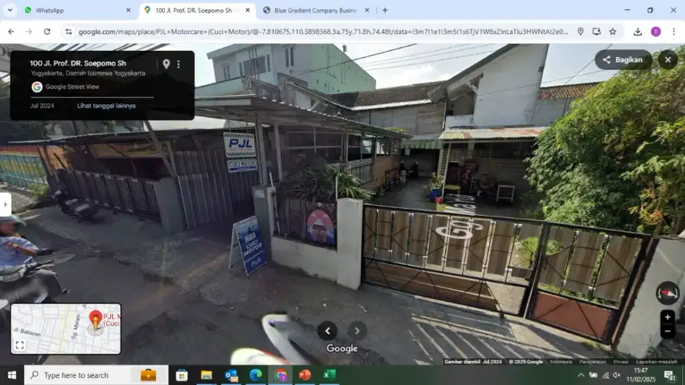 Jual rumah induk dan kos-kosan pinggir jalan utama Soepomo Yogyakarta
